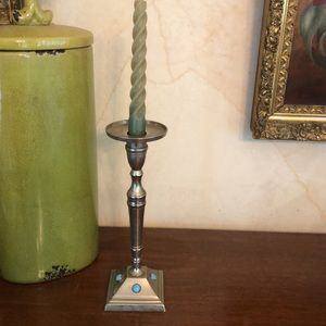 10” silver candlestick
